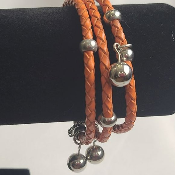 ASPCA Genuine Leather Orange Braided Bracelet  Show your support in style! - Picture 6 of 7